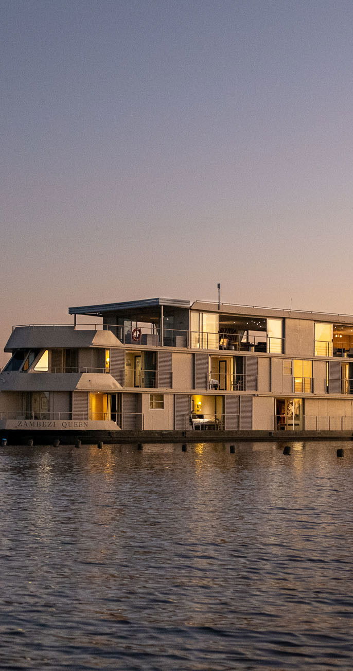 Zambezi Queen accommodatie in de nacht