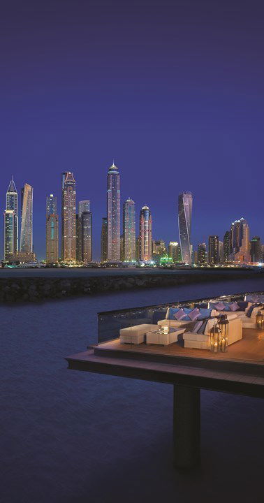Dubai - One&Only the Palm - terras - uitzicht