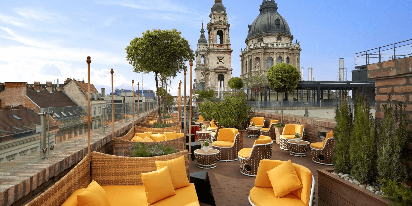 Aria Hotel Boedapest dakterras