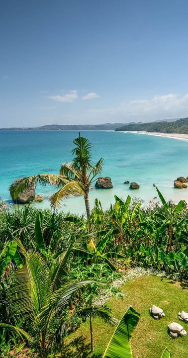 Nihi Sumba luchtaanzicht eiland en zee