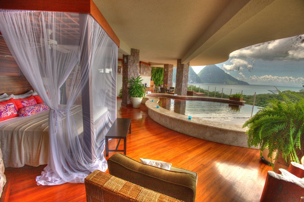 Jade Mountain - kamer - zwembad