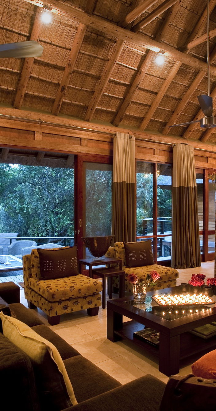 Morukuru River House woonkamer