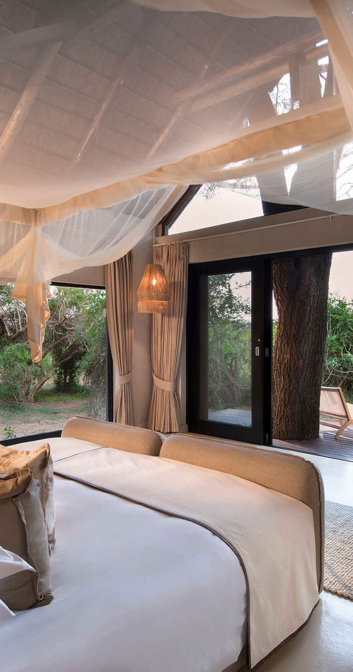 Lion Sands River Lodge slaapkamer