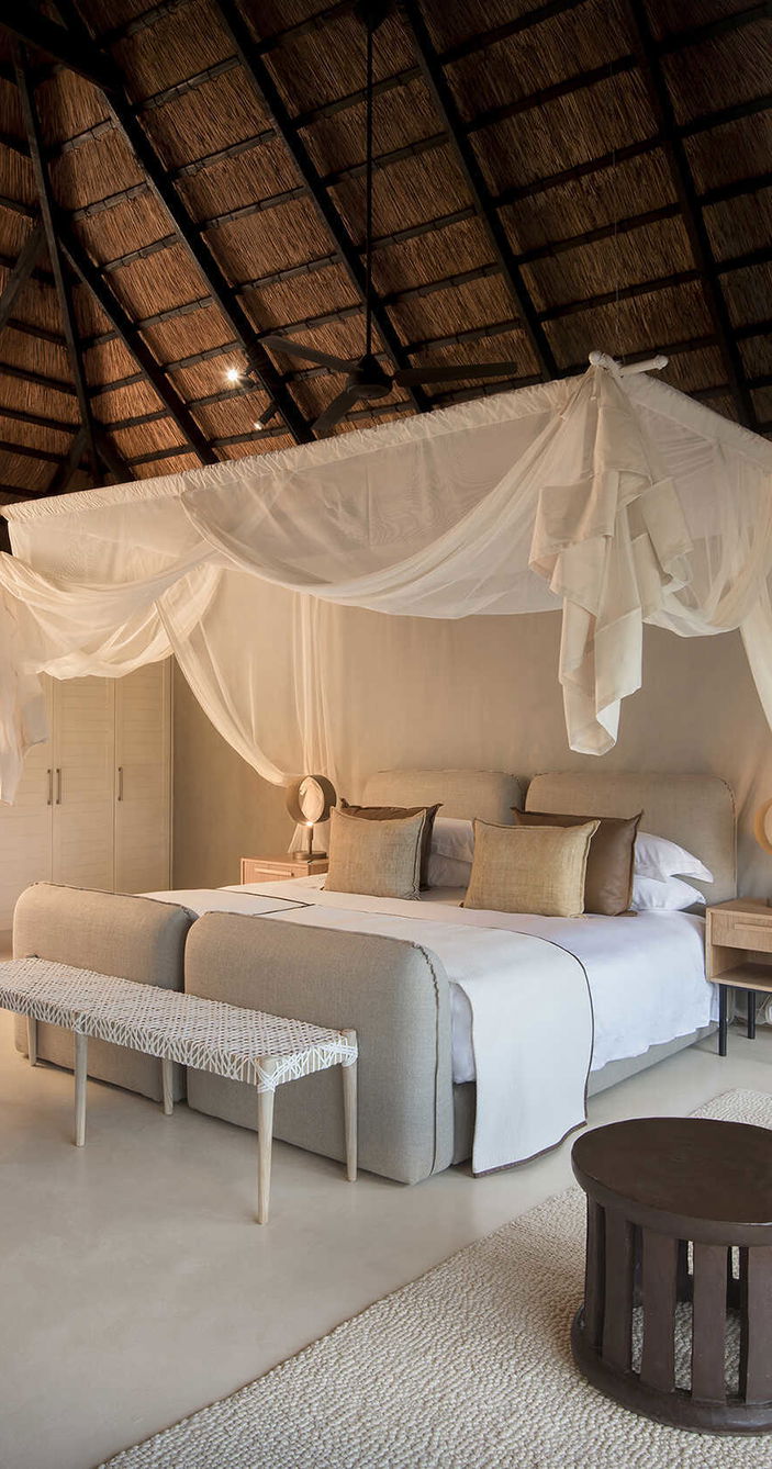 Lion Sands River Lodge slaapkamer