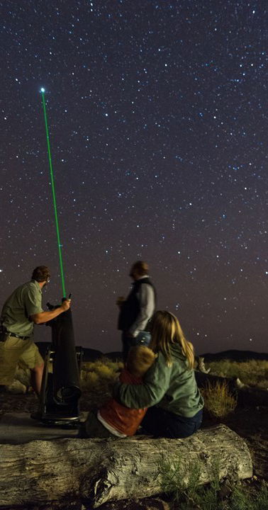 Sanbona Dwyka Tented Lodge laser naar de lucht