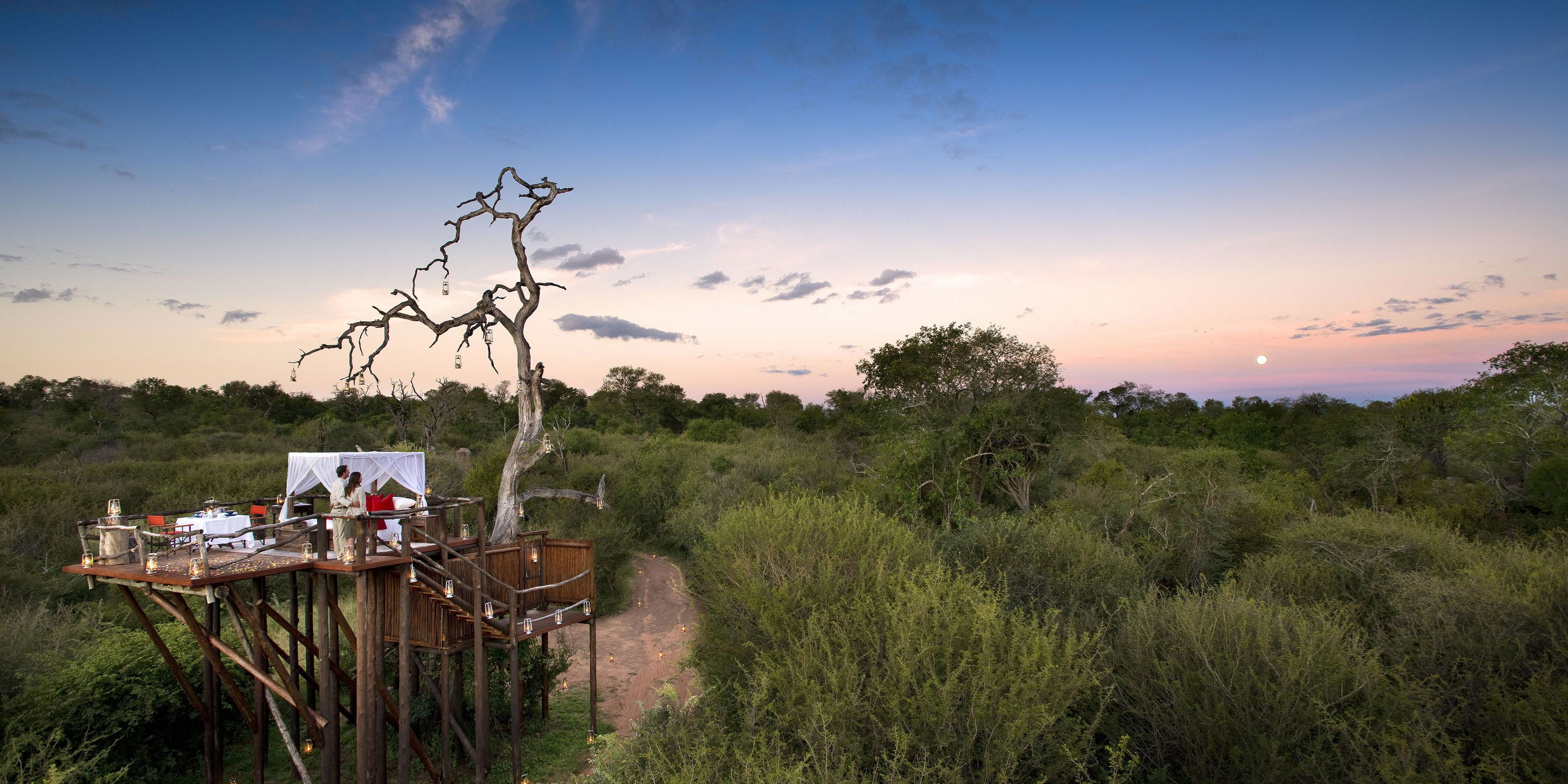 Lion Sands Treehouses uitzicht