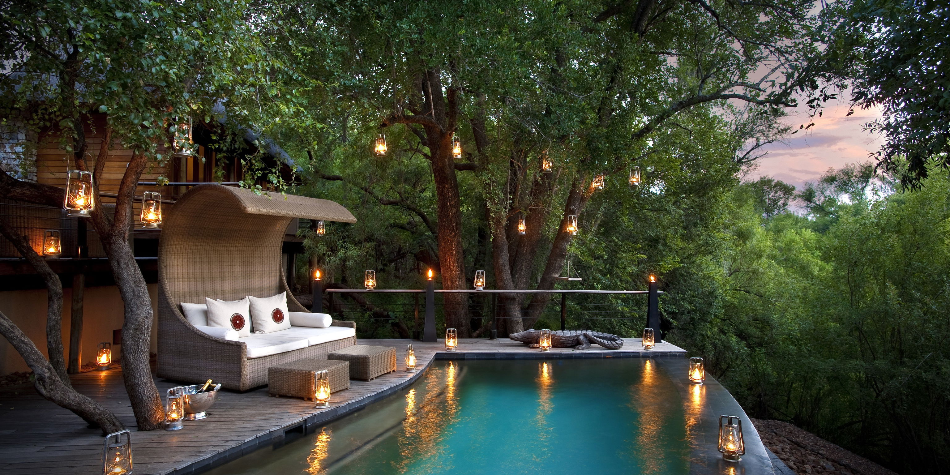 Morukuru River House zwembad