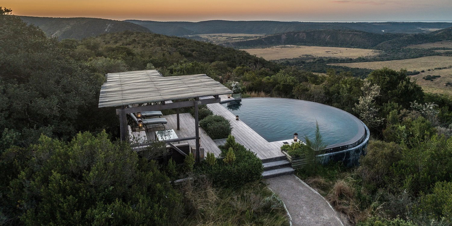 Kariega Game Reserve Ukhozi Lodge zwembad