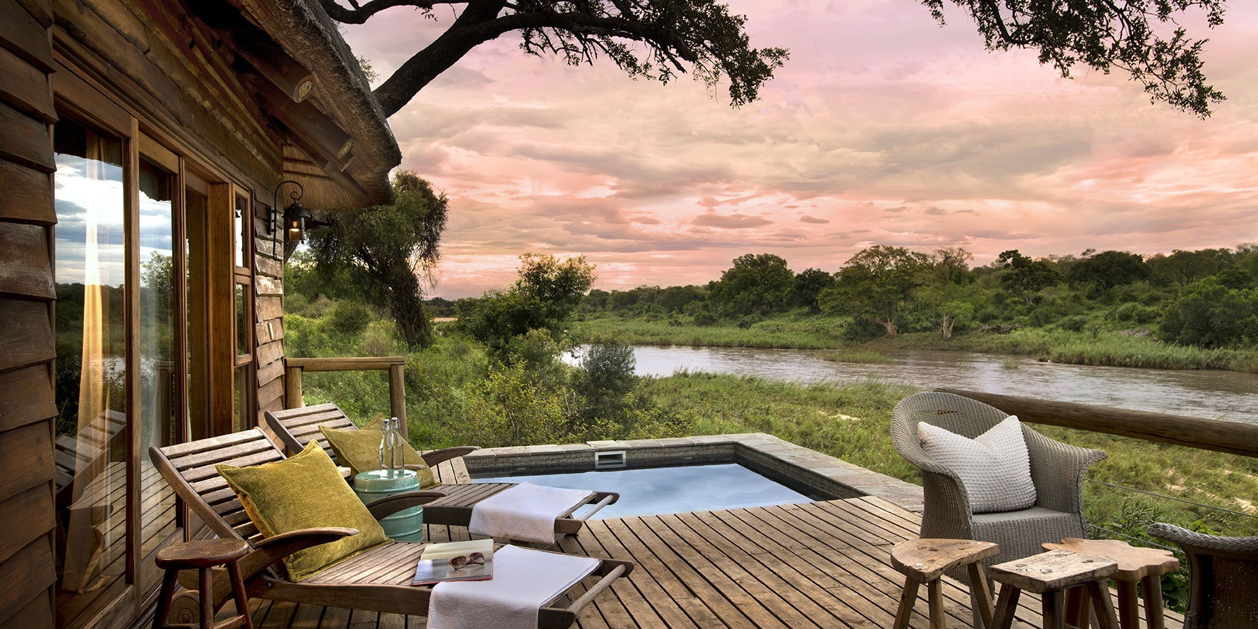Lion Sands Narina Lodge veranda
