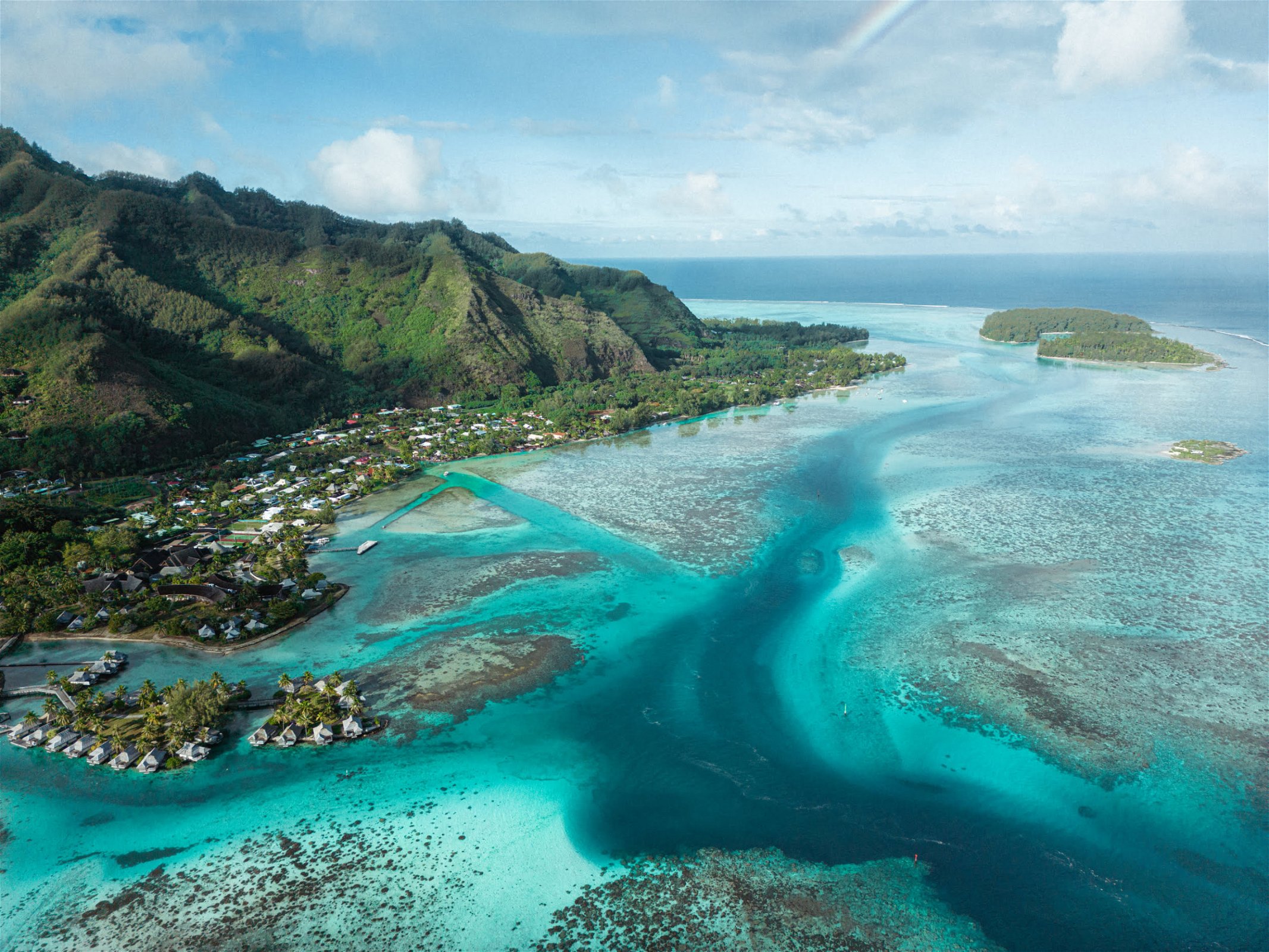 Aeriel view - Frans Polynesië - Moreaa