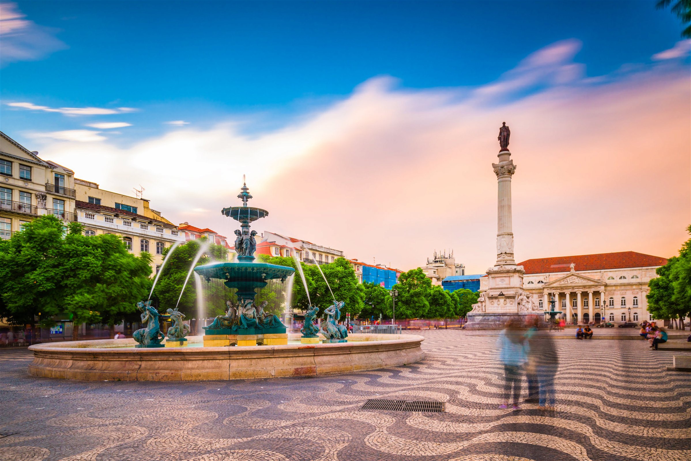 Rossio Square - Lissabon - Portugal rondreis