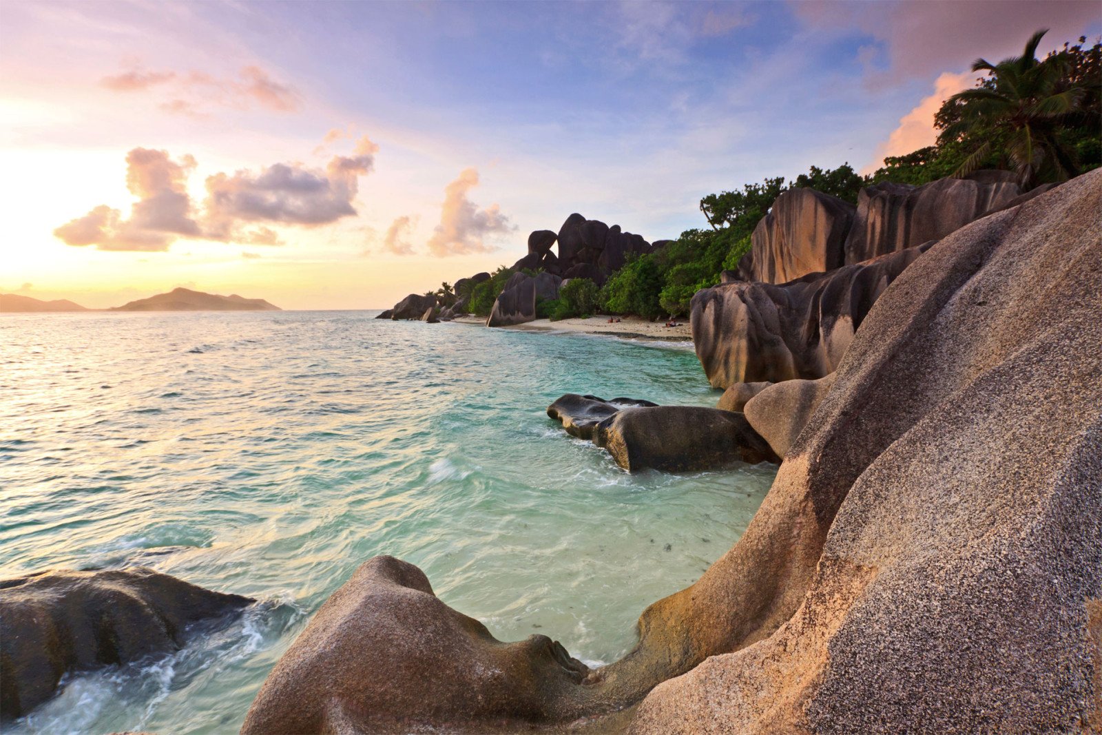 Zonsondergang - Eilandhoppen Seychellen