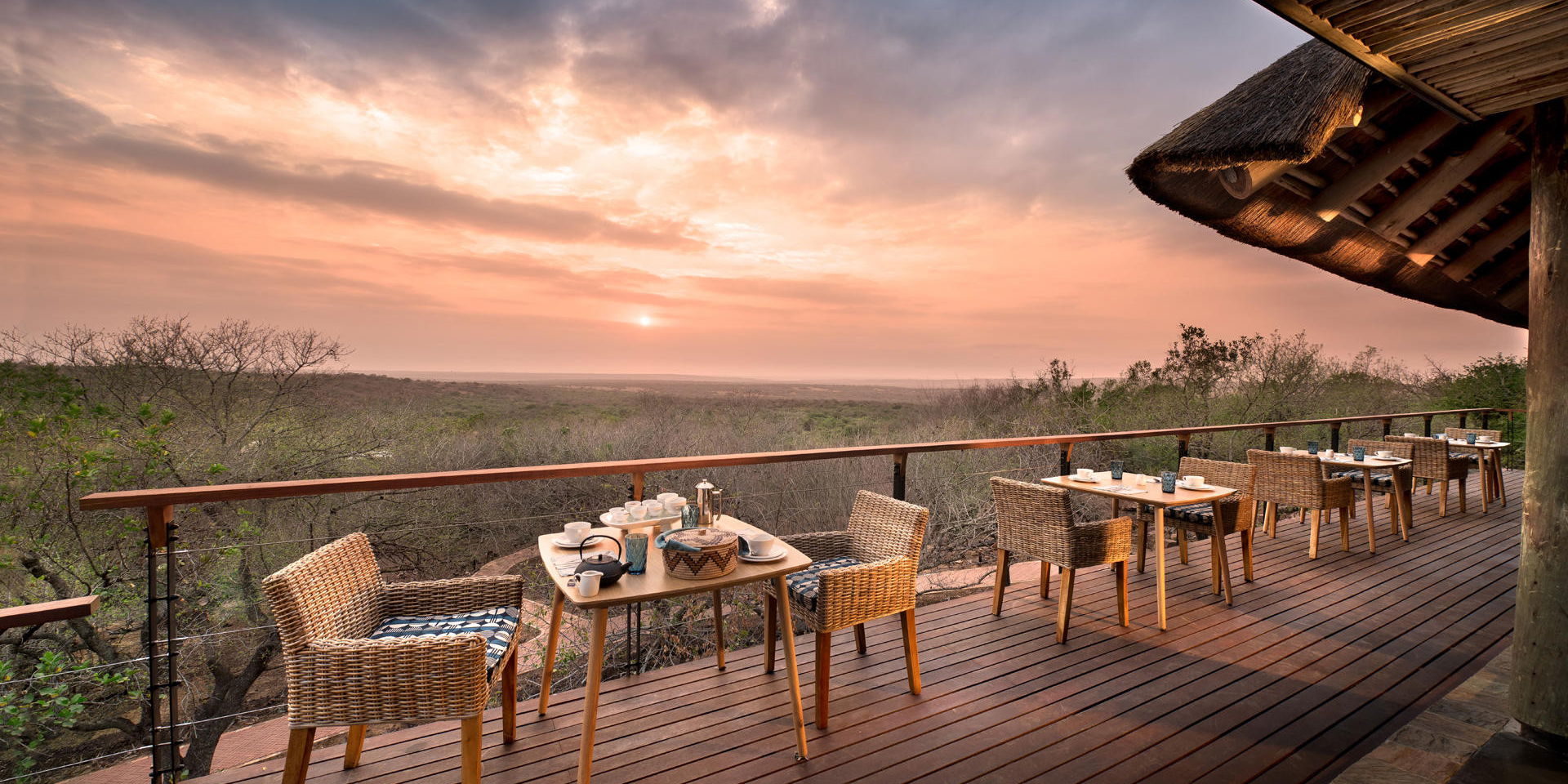 Phinda Mountain Lodge - Restaurant - Uitzicht