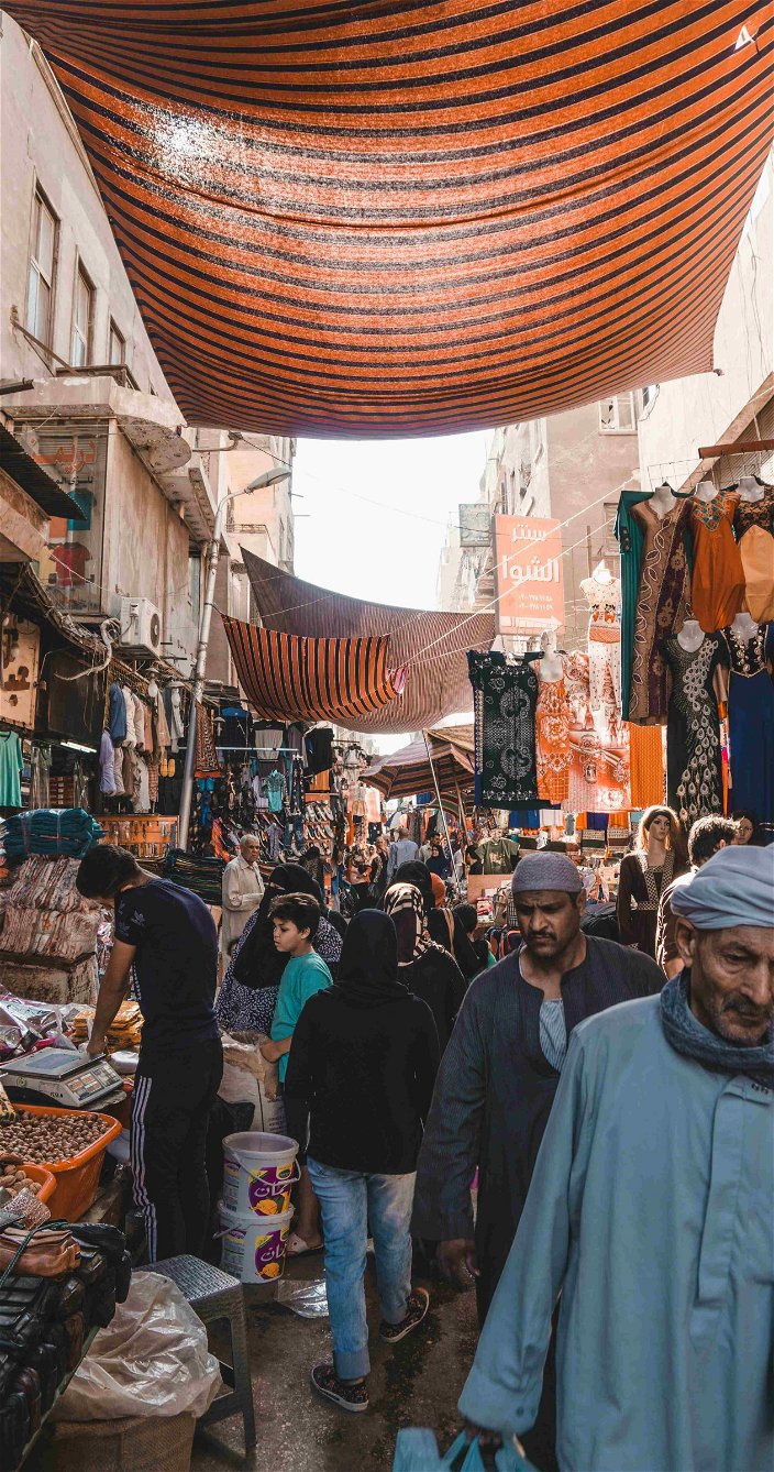 markt egypte lokale bevolking